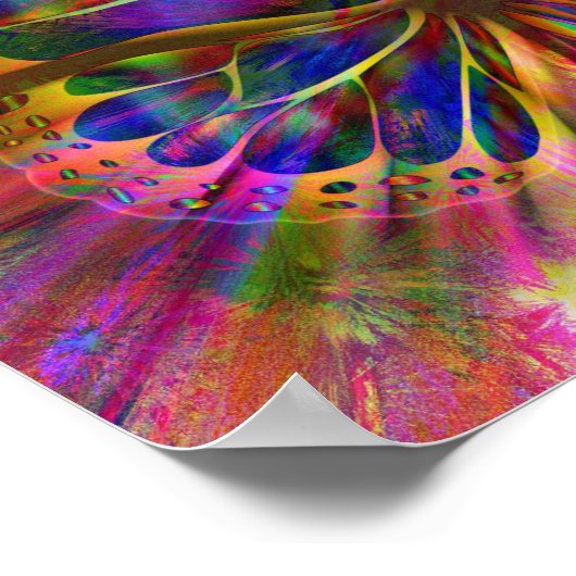 Schmetterlingskunstposter Poster (Ecke)