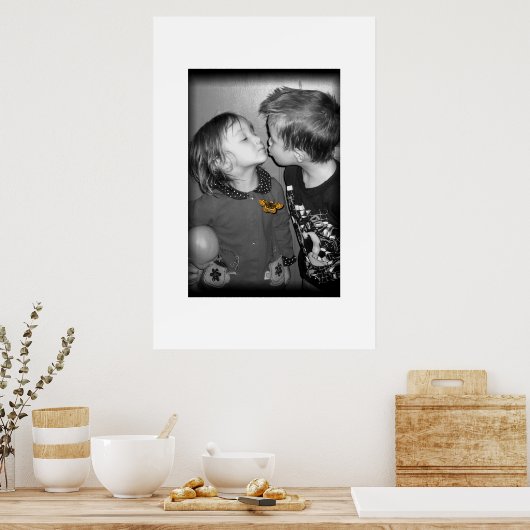 Schmetterlingskuss Poster (Küche)