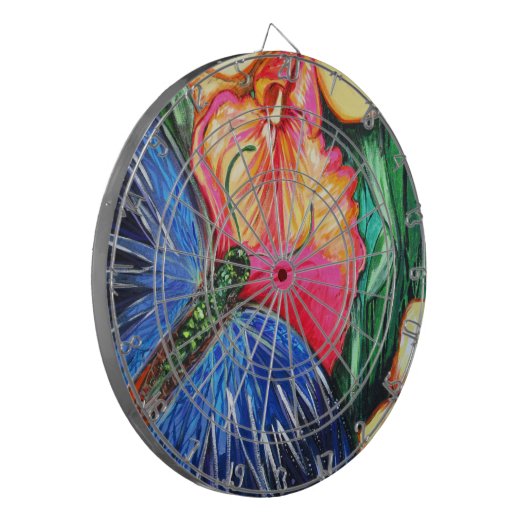 Schmetterlingsleben Dartscheibe (Vorderseite Links)