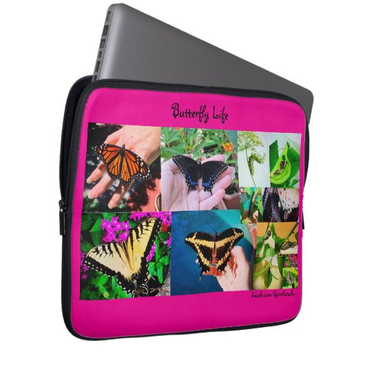 Schmetterlingsleben Laptopschutzhülle (Vorne Rechts)