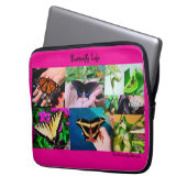 Schmetterlingsleben Laptopschutzhülle (Vorderseite Links)