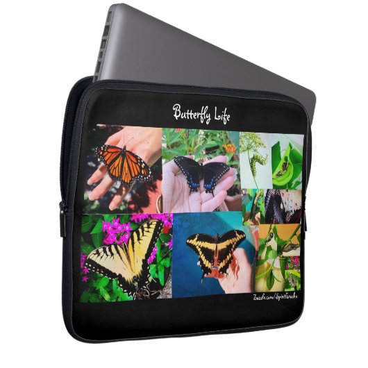 Schmetterlingsleben Laptopschutzhülle (Vorne Rechts)