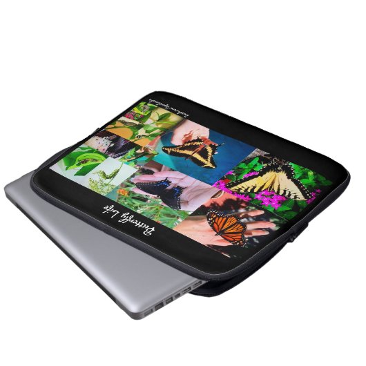 Schmetterlingsleben Laptopschutzhülle (Vorne Knopf)