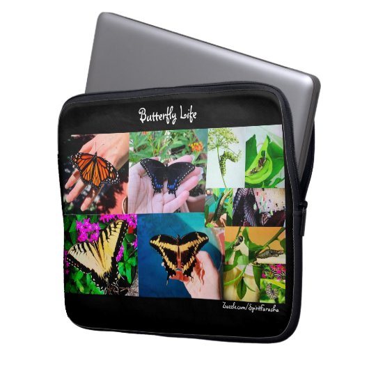 Schmetterlingsleben Laptopschutzhülle (Vorderseite Links)