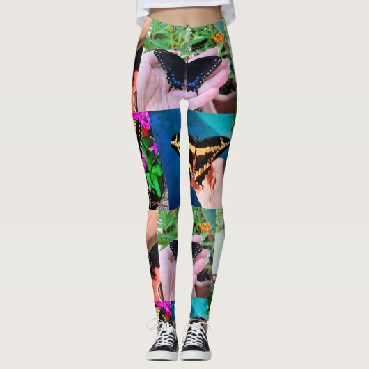 Schmetterlingsleben Leggings (Vorderseite)