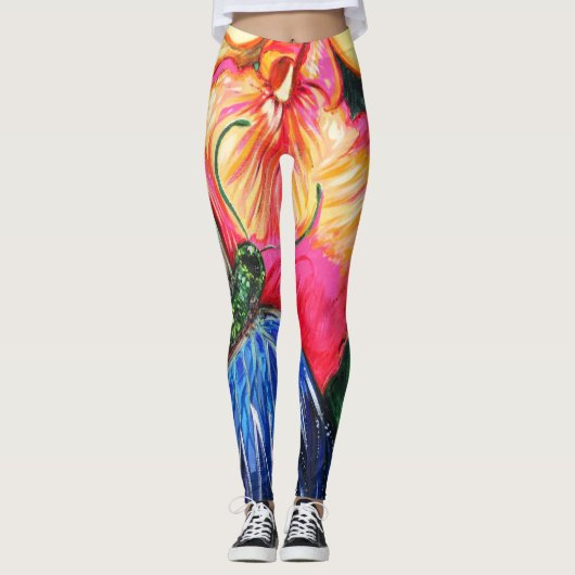Schmetterlingsleben Leggings (Vorderseite)