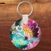 Schmetterlingsleuchte Schlüsselanhänger (Vorderseite)