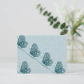 Schmetterlingslinie Postkarte (Stehend Vorderseite)
