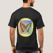 Schmetterlingslogo: Eleganz in Motion T-Shirt (Rückseite)