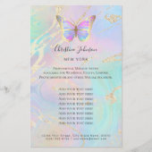 Schmetterlingslogo Flyer (Vorne)