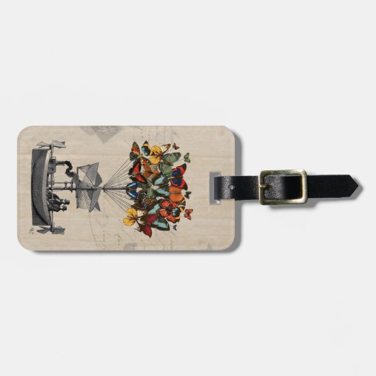 Schmetterlingsluftschiff 2 gepäckanhänger (Vorderseite horizontal)