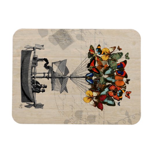 Schmetterlingsluftschiff 2 magnet (Horizontal)