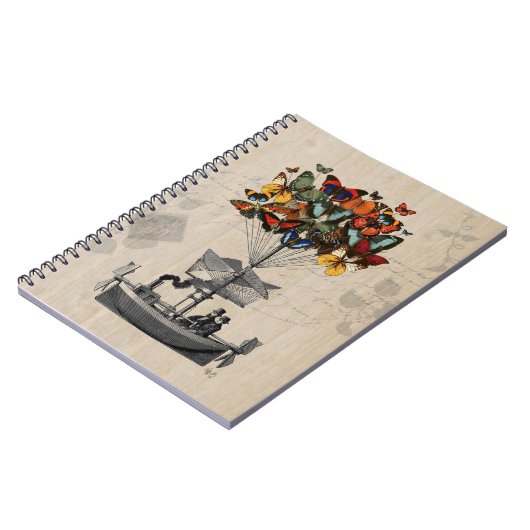 Schmetterlingsluftschiff 2 notizblock (Linke Seite)