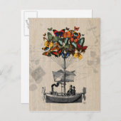 Schmetterlingsluftschiff 2 postkarte (Vorne/Hinten)