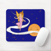 Schmetterlingsmädchen im Weltraum Mousepad (Mit Mouse)