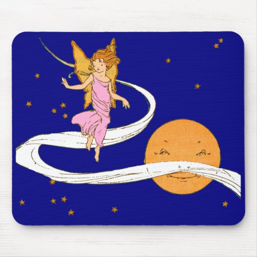 Schmetterlingsmädchen im Weltraum Mousepad (Vorne)