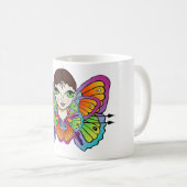 Schmetterlingsmädin Frauenspitze Kaffeetasse (VorderseiteRechts)