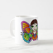 Schmetterlingsmädin Frauenspitze Kaffeetasse (Vorderseite Links)