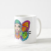 Schmetterlingsmädin Frauenspitze Kaffeetasse (VorderseiteRechts)