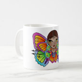 Schmetterlingsmädin Frauenspitze Kaffeetasse (Vorderseite Links)