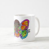 Schmetterlingsmädin Frauenspitze Kaffeetasse (VorderseiteRechts)
