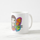 Schmetterlingsmädin Frauenspitze Kaffeetasse (VorderseiteRechts)