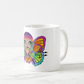 Schmetterlingsmädin Frauenspitze Kaffeetasse (VorderseiteRechts)