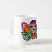 Schmetterlingsmädin Frauenspitze Kaffeetasse (Vorderseite Links)