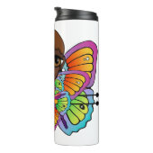 Schmetterlingsmädin Frauenspitze Thermosbecher (Nach rechts gedreht)