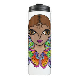 Schmetterlingsmädin Frauenspitze Thermosbecher