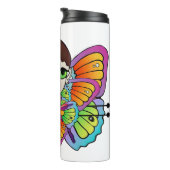 Schmetterlingsmädin Frauenspitze Thermosbecher (Nach rechts gedreht)