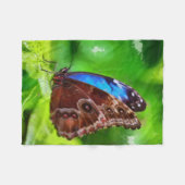 Schmetterlingsmalerei Fleecedecke (Vorderseite (Horizontal))