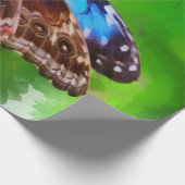 Schmetterlingsmalerei Geschenkpapier (Ecke)