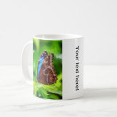 Schmetterlingsmalerei Kaffeetasse (Vorderseite Links)