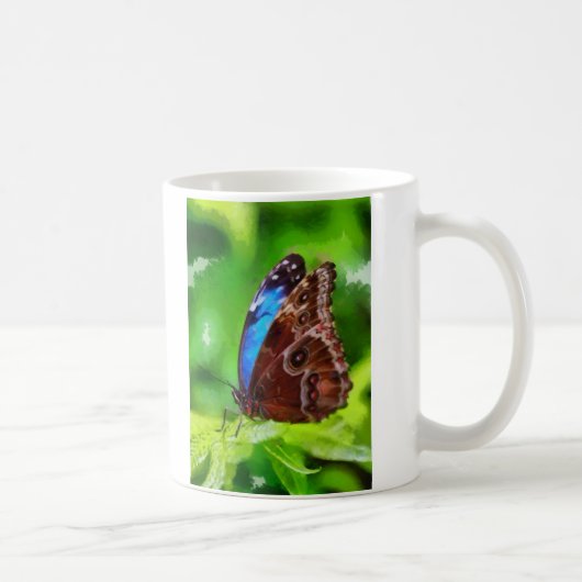 Schmetterlingsmalerei Kaffeetasse (Rechts)