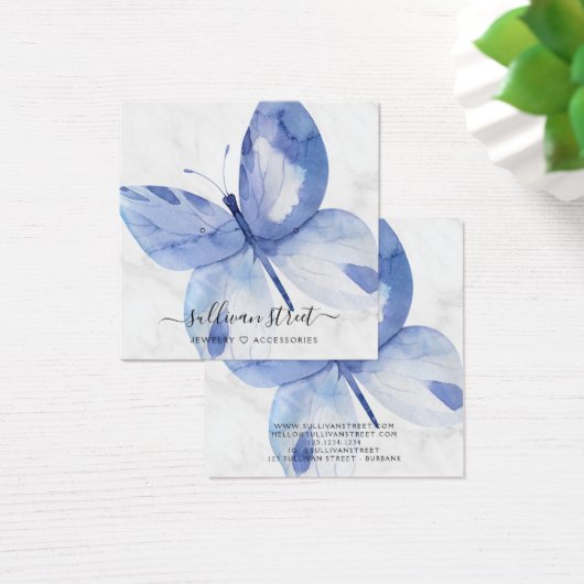 Schmetterlingsmarbellerohrschmuckkarte (Schreibtisch)