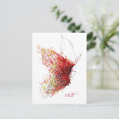 Schmetterlingsmärchen Postkarte (Stehend Vorderseite)