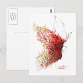 Schmetterlingsmärchen Postkarte (Vorne/Hinten)