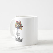 Schmetterlingsmarine Kaffeetasse (Vorderseite Links)