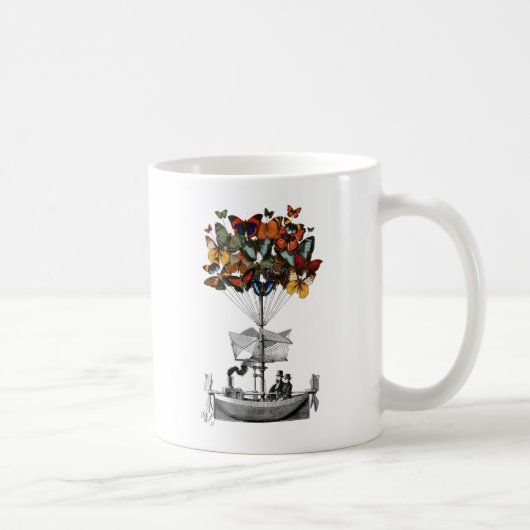 Schmetterlingsmarine Kaffeetasse (Rechts)