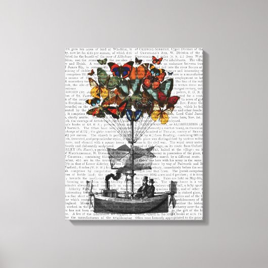 Schmetterlingsmarine Leinwanddruck (Vorderseite)