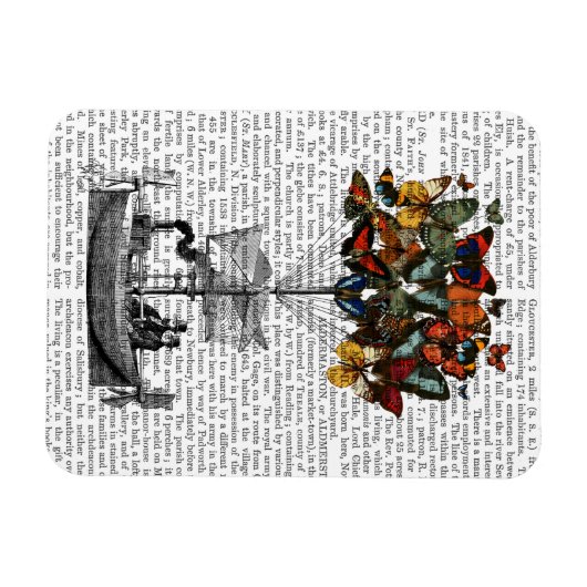 Schmetterlingsmarine Magnet (Horizontal)