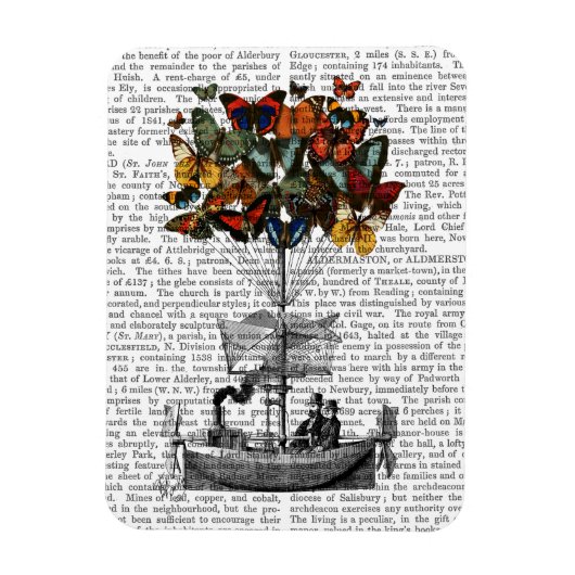 Schmetterlingsmarine Magnet (Vertikal)