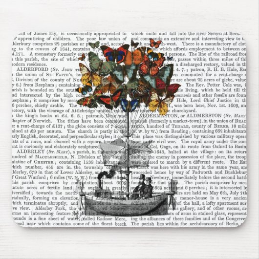 Schmetterlingsmarine Mousepad (Vorne)