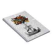 Schmetterlingsmarine Notizblock (Rechte Seite)