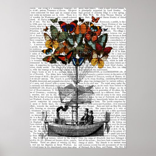 Schmetterlingsmarine Poster (Vorne)