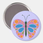 Schmetterlingsmarmelade: Rosa Magnet (Vorderseite/Rückseite)