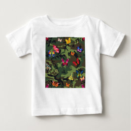 Schmetterlingsmarouflage Baby T-shirt