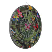 Schmetterlingsmarouflage Dartscheibe (Vorderseite Links)