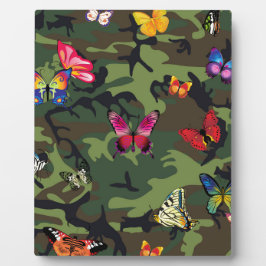 Schmetterlingsmarouflage Fotoplatte